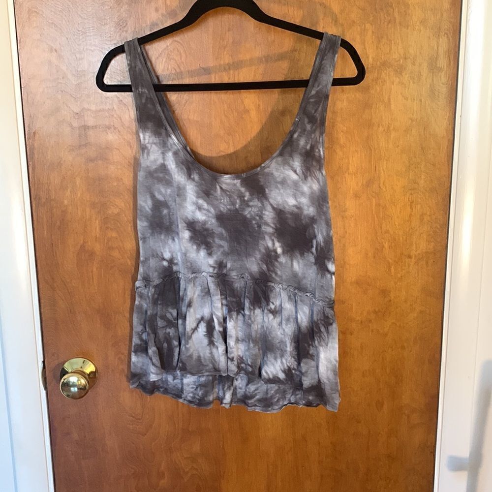 GUC American eagle gray tie dye tank!! Size S - Picture 3 of 3